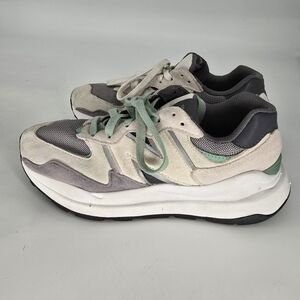 FIGS x New Balance 57/40 'Grey' green sneakers size mens 6.5 womens 8